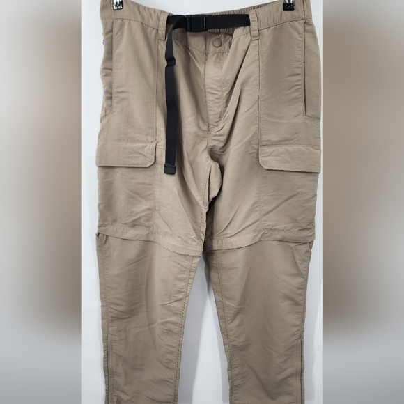 NORTH Face Paramount Peak II Convertible Pants XL Tan Ankle Zip Adjustable P212. - Picture 1 of 11